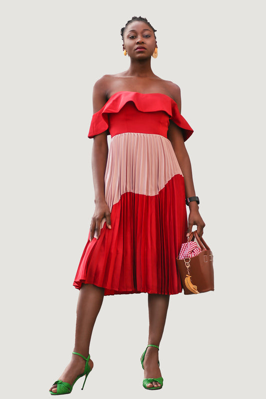 Flounce Detail Dress