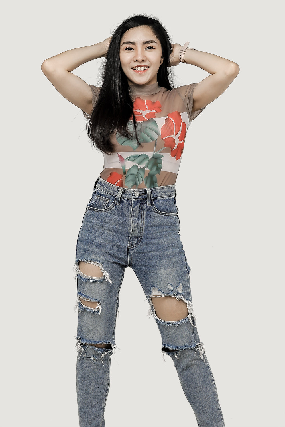 Skinny High Ankle Jeans