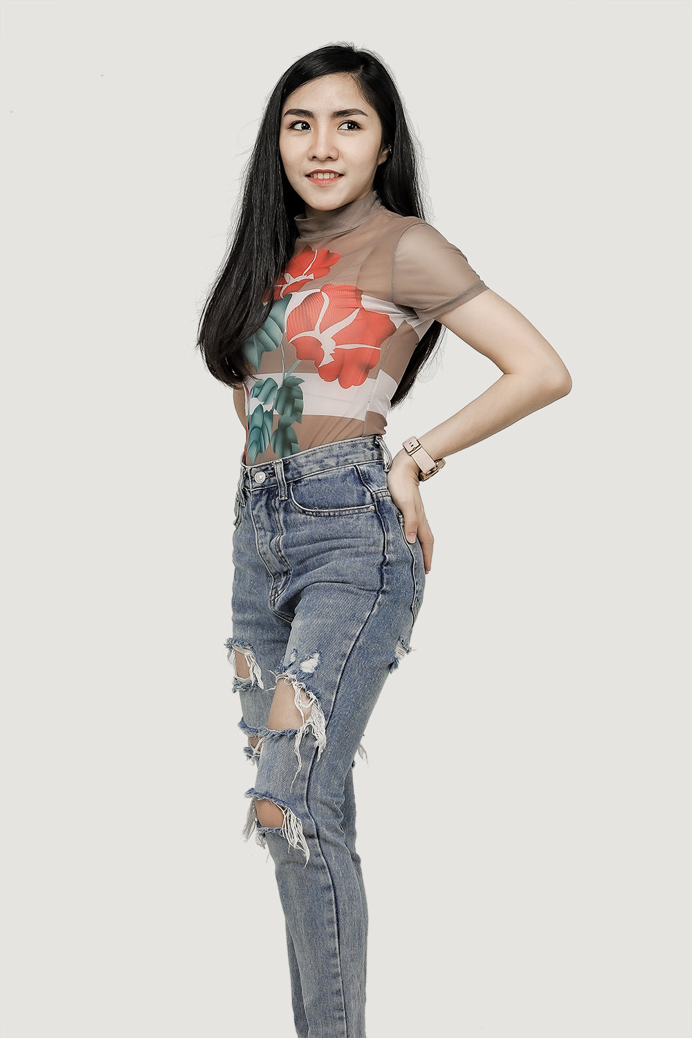 Skinny High Ankle Jeans