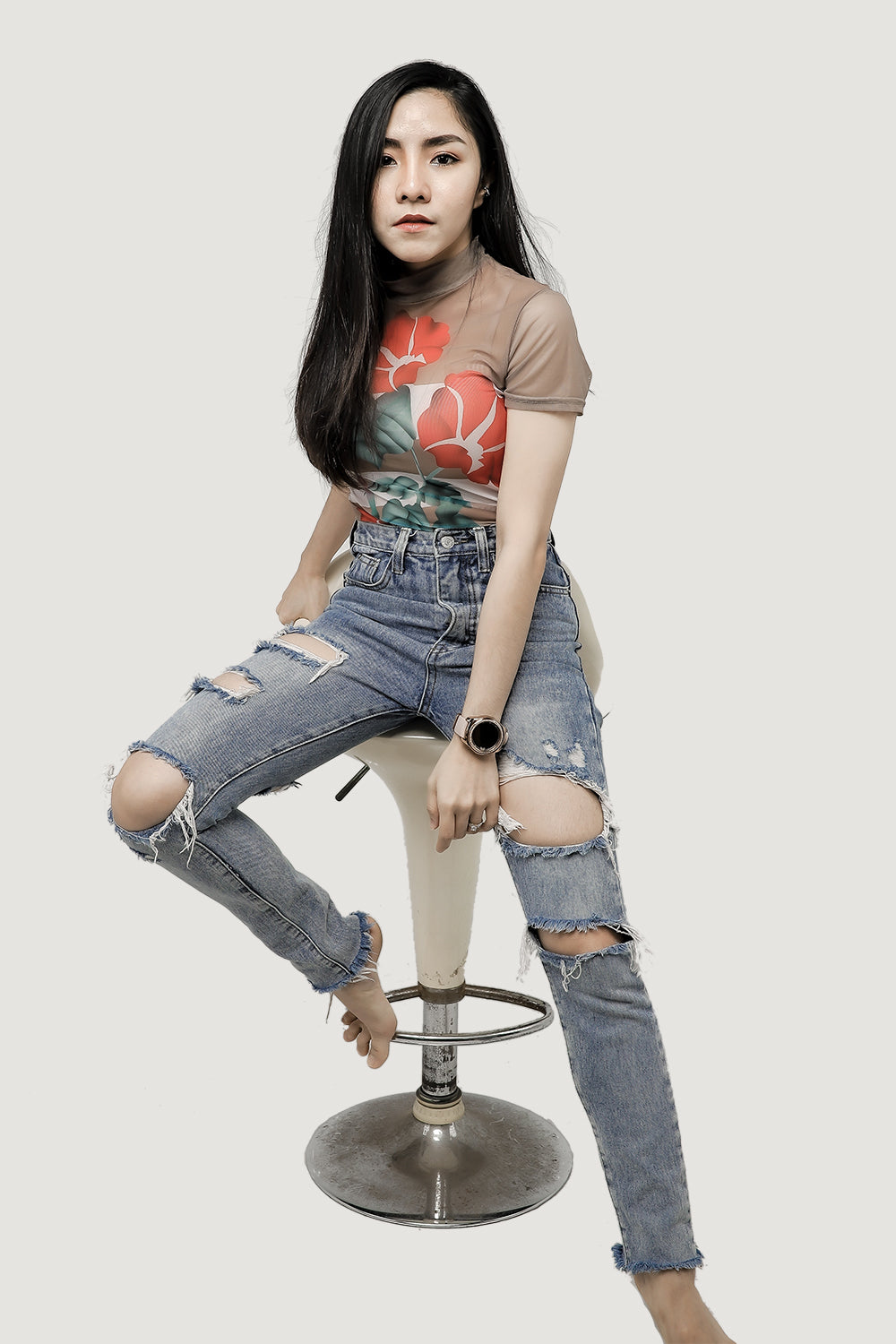 Skinny High Ankle Jeans